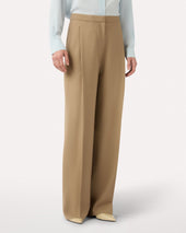 Pantalone Beige In Misto Lana