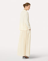 Blazer Decostruito In Viscosa Panna