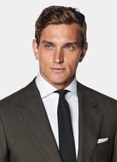 Herringbone Tailored Fit Milano Suit