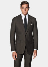 Herringbone Tailored Fit Milano Suit