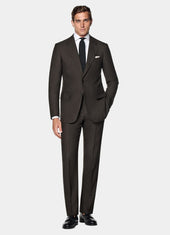 Herringbone Tailored Fit Milano Suit