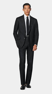 Black Tailored Fit Milano Suit