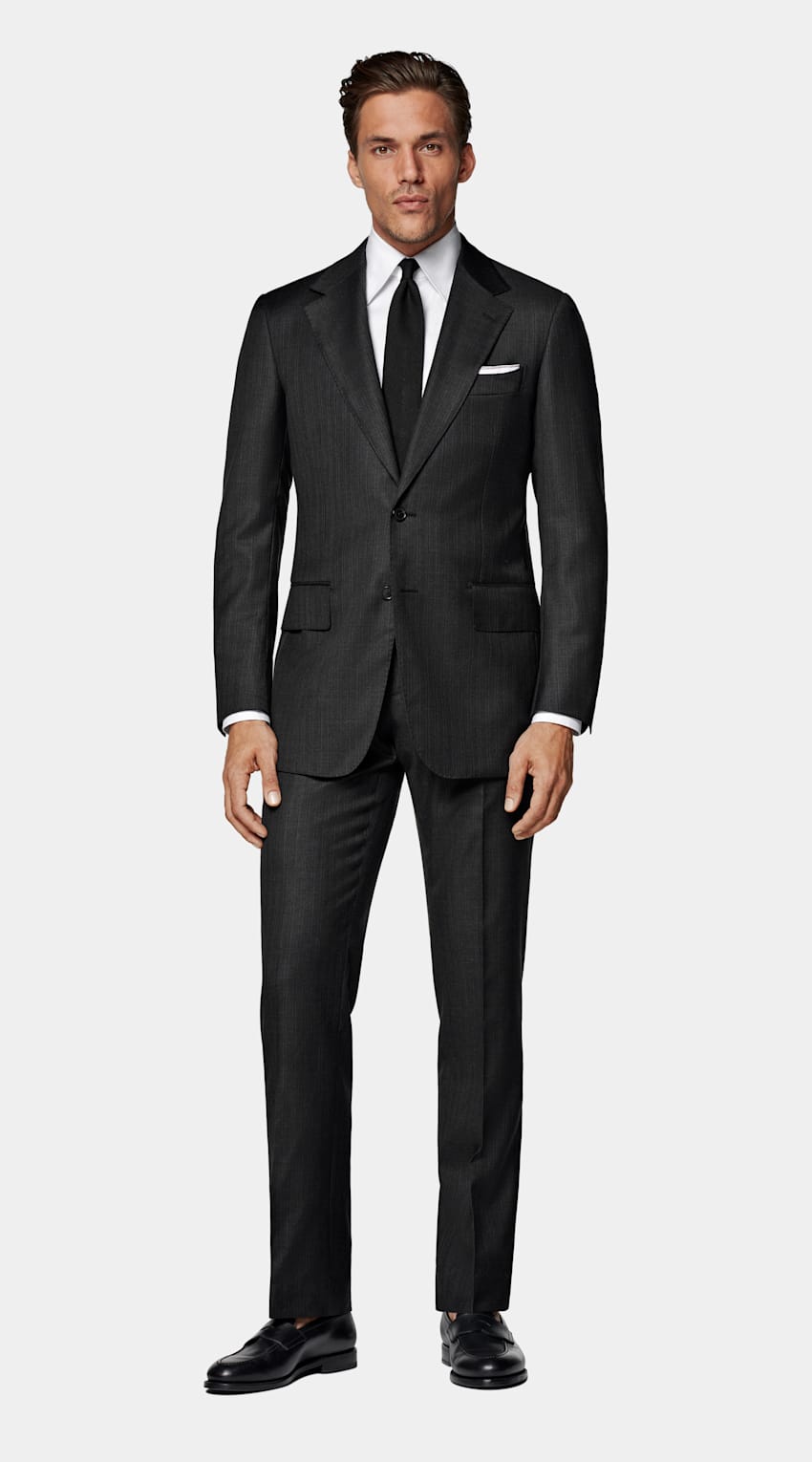 Striped Tailored Fit Milano Suit