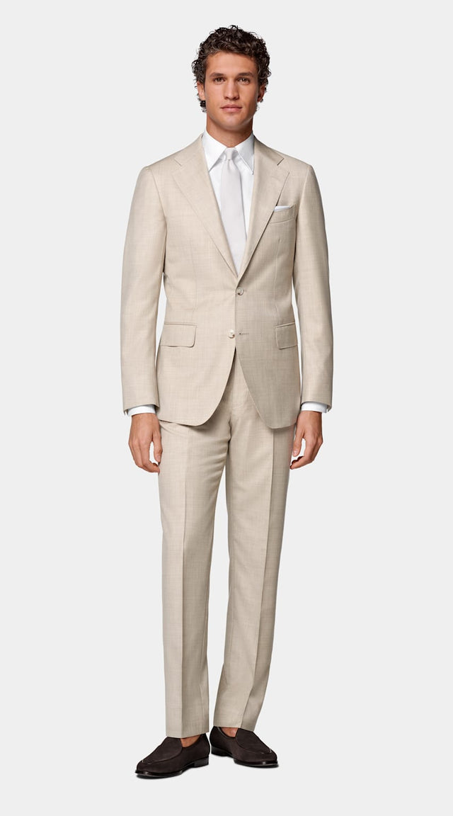 Sand Tailored Fit Havana Suit