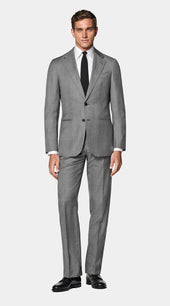 Mid Grey Checked Tailored Fit Havana Suit