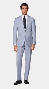 Light Blue Perennial Tailored Fit Havana Suit