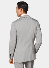 Herringbone Tailored Fit Milano Suit