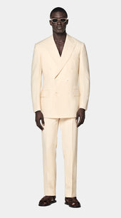 Light Yellow Tailored Fit Milano Suit