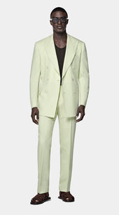 Light Green Tailored Fit Milano Suit
