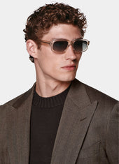 Herringbone Tailored Fit Milano Suit