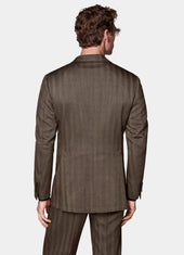 Herringbone Tailored Fit Milano Suit
