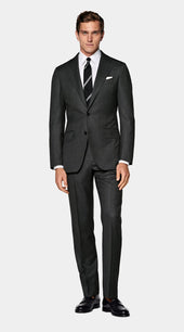 Dark Grey Tailored Fit Milano Suit