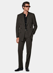 Striped Tailored Fit Milano Suit