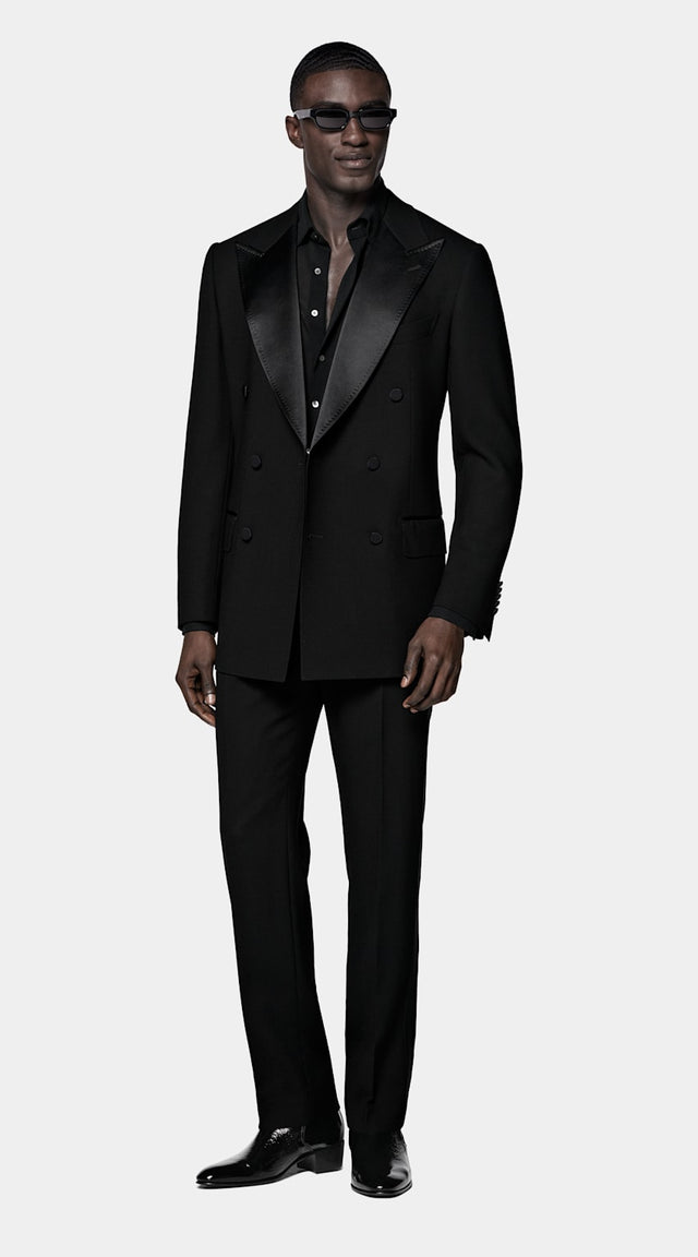 Black Tailored Fit Milano Tuxedo