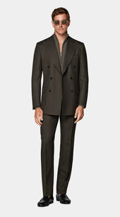 Dark Green Tailored Fit Milano Suit