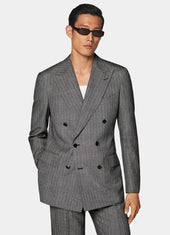 Striped Tailored Fit Milano Suit