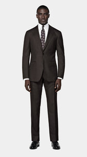 Dark Brown Perennial Tailored Fit Havana Suit