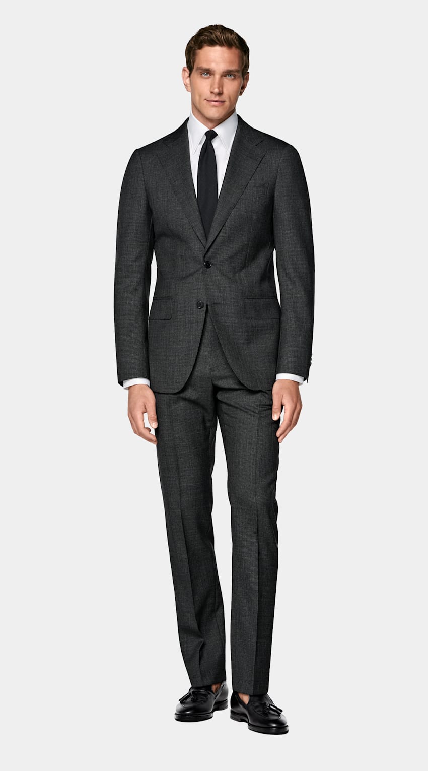 Houndstooth Perennial Tailored Fit Havana Suit
