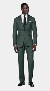 Mid Green Tailored Fit Havana Suit