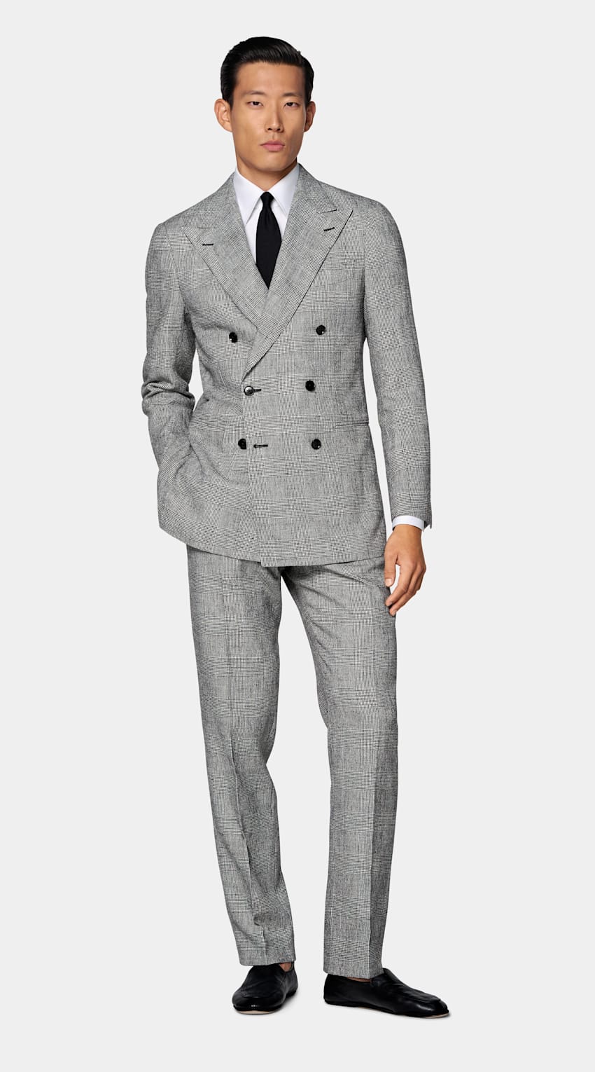 Checked Tailored Fit Havana Suit
