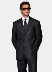 Herringbone Relaxed Fit Brera Suit