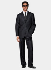 Herringbone Relaxed Fit Brera Suit