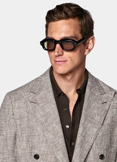 Checked Tailored Fit Havana Suit