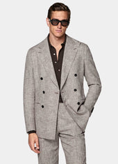Checked Tailored Fit Havana Suit