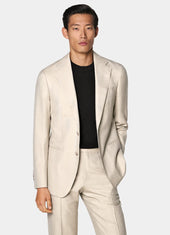 Herringbone Tailored Fit Havana Suit