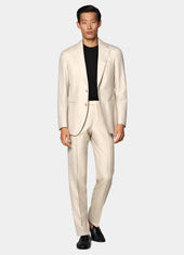 Herringbone Tailored Fit Havana Suit