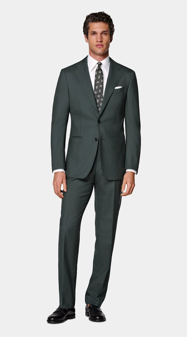 Dark Green Perennial Tailored Fit Havana Suit