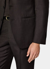 Houndstooth Tailored Fit Havana Suit