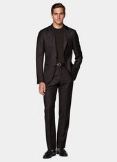 Houndstooth Tailored Fit Havana Suit