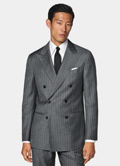 Striped Tailored Fit Havana Suit