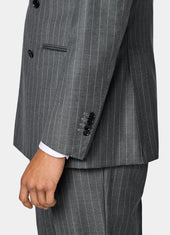 Striped Tailored Fit Havana Suit