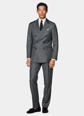 Striped Tailored Fit Havana Suit