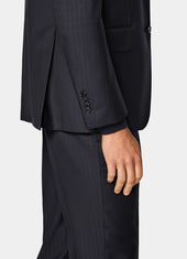 Striped Tailored Fit Havana Suit