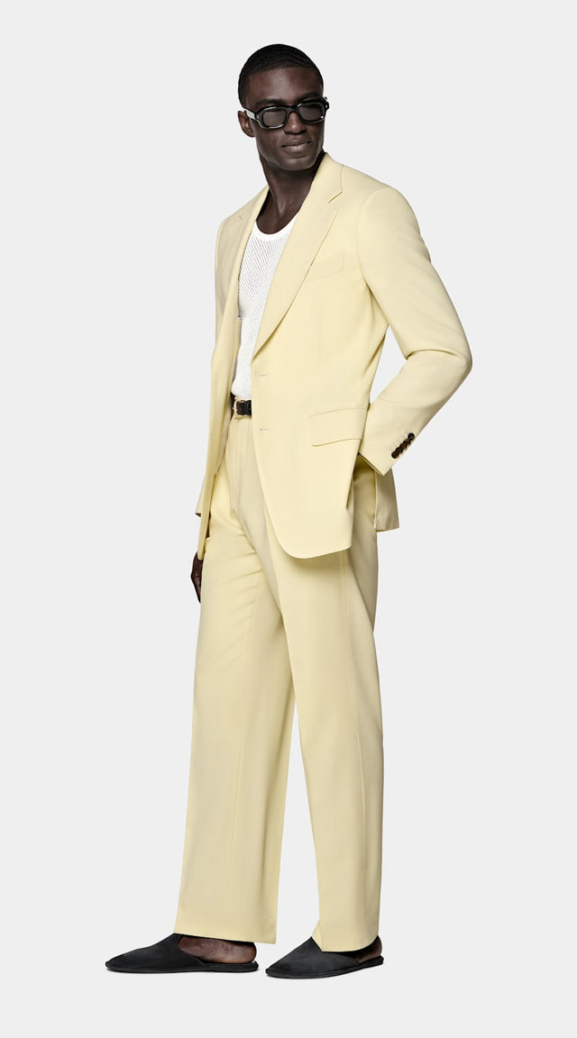 Yellow Tailored Fit Milano Suit