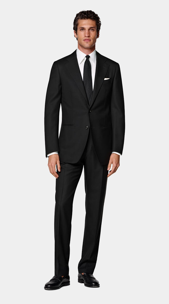 Black Tailored Fit Havana Suit