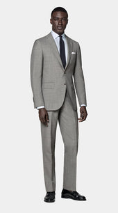 Light Grey Perennial Tailored Fit Lazio Suit