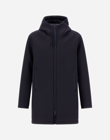 Long Parka In 3 Layer Scuba