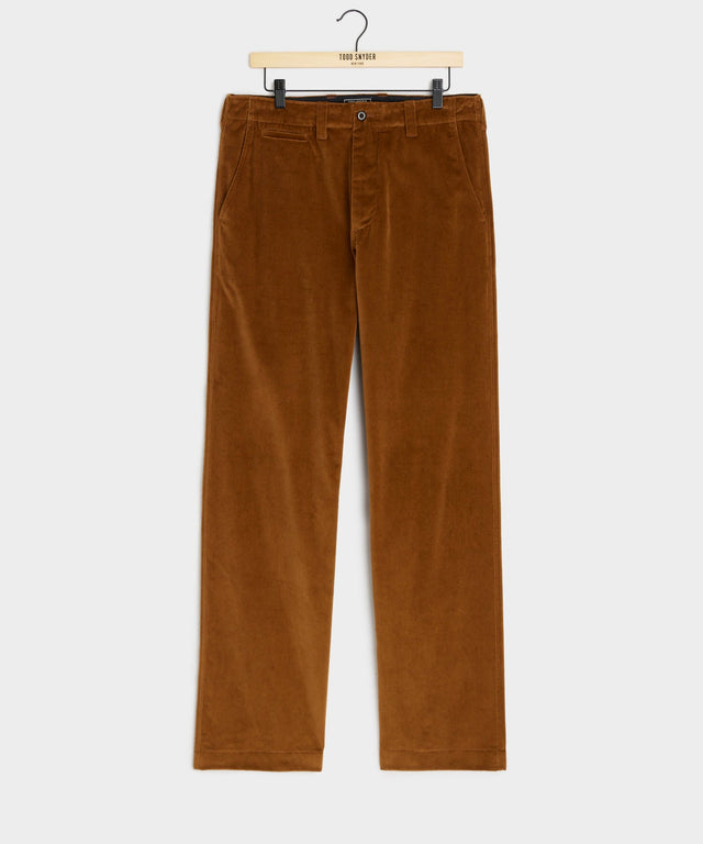 Relaxed Italian Velvet Trouser