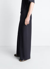 Single Pleat Pants In Wool Crepe