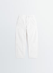 Tapered Workwear Pants In Cotton Twill