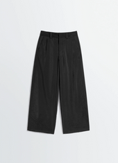 Straight Tailored Pants In Dry Silk