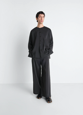 STRAIGHT TAILORED PANTS IN DRY SILK