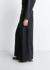 Straight Tailored Pants In Dry Silk