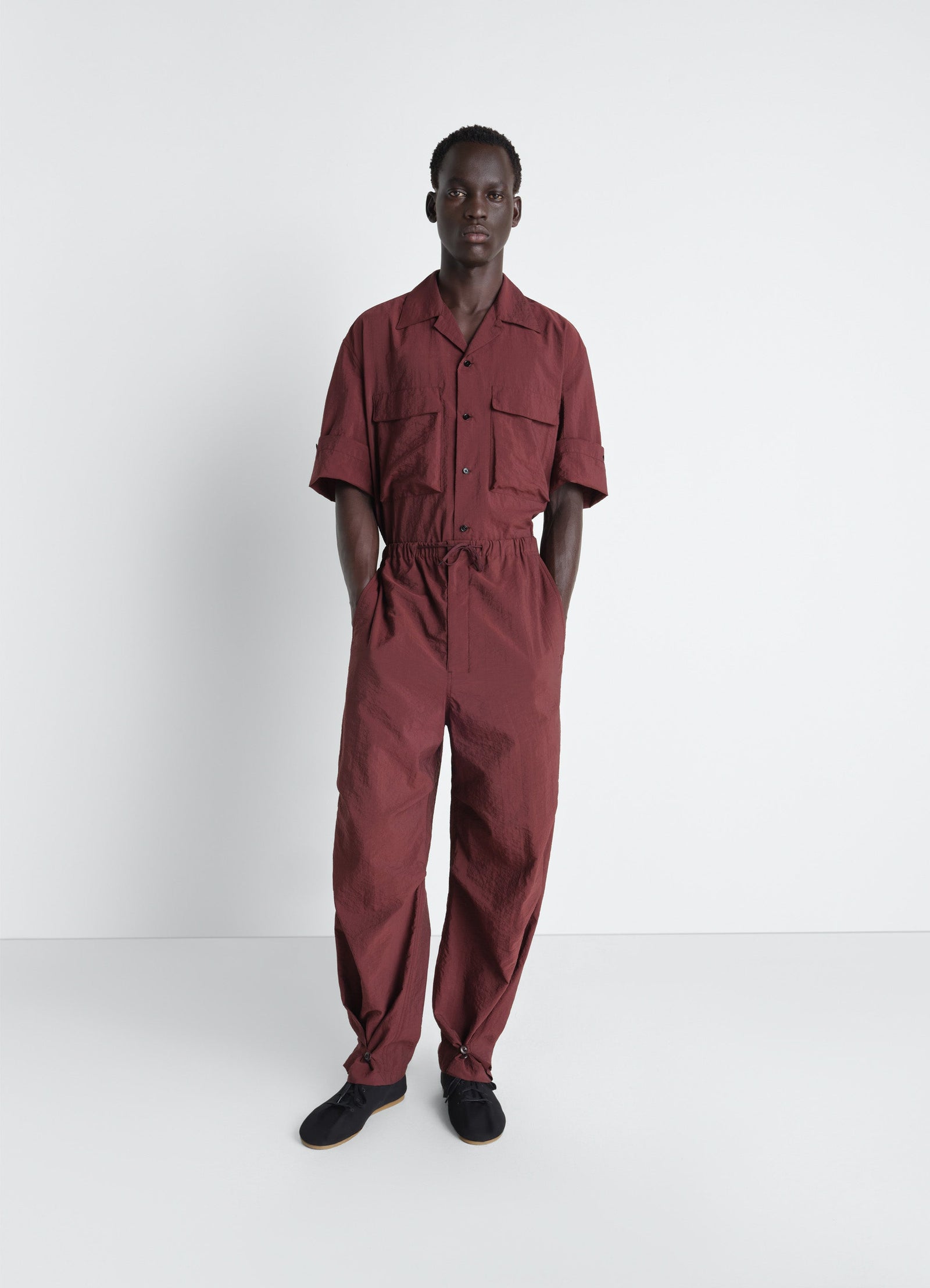 Parachute Pants In Washed Technical Cotton