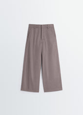 Straight Fit Pants In Light Cotton Twill