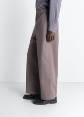 Straight Fit Pants In Light Cotton Twill